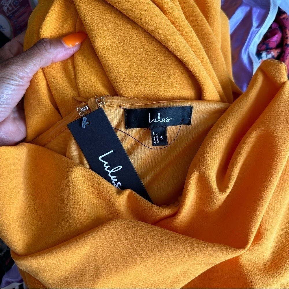 LULU’S MALIA RUCHED STRAPLESS MAXI DRESS - Picture 16 of 16